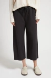 The Row Jubin Drawstring Cropped Pants In Black