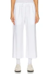 The Row Jubin Drawstring Cropped Pants In Off White