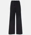 The Row Jugi Cotton Wide-leg Pants In Black