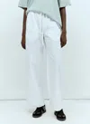 The Row Jugi Poplin Cropped Pants In White