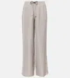 THE ROW JUGI MID-RISE SILK WIDE-LEG trousers