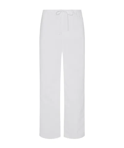 The Row Jugi Strap-up Casual Pants In White