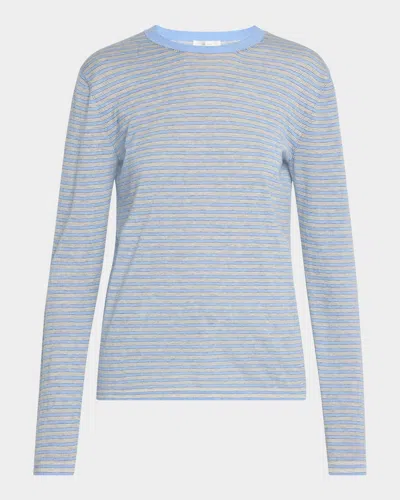 THE ROW JUHI STRIPE CASHMERE-BLEND TOP