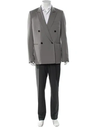 Pre-owned The Row Julian Virgin Wool Blazer In Gray