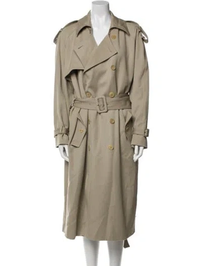 Pre-owned The Row June Virgin Wool Trench Coat W/ Tags In Neutral