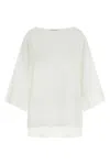 The Row Junia Boat-neck Blouse In White