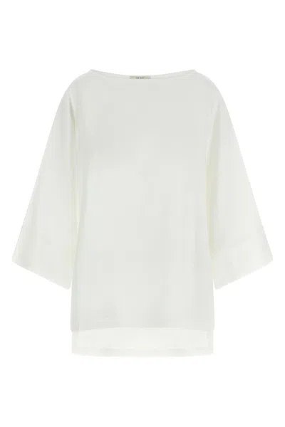 The Row 'junia Top' Blouse In White