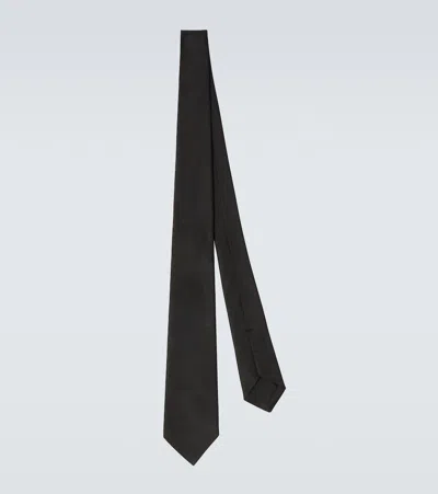 The Row Juno真丝领带 In Black