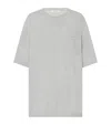 The Row Jiselle Oversized Knitted T-shirt In Gray