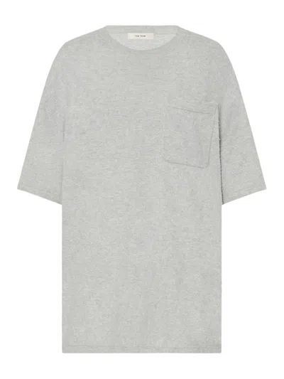The Row Kaddy Cotton Top In Gray
