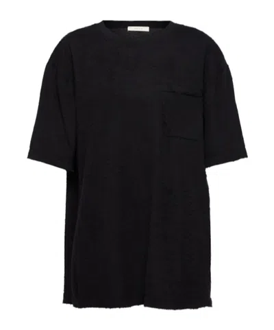 The Row Kaddy Short Sleeve Cotton T-shirt In Black