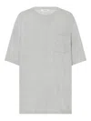 The Row Jiselle Oversized Knitted T-shirt In Gray