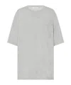 The Row Jiselle Oversized Knitted T-shirt In Gray