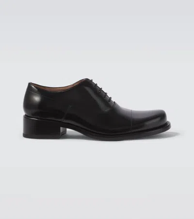 The Row Kai Leather Derby Shoes In Black
