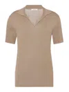 The Row Kaiomi Silk And Viscose Top In Nude