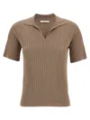 The Row Ribbed Knit Collar Top