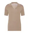 The Row Ribbed Knit Collar Top In Neutral