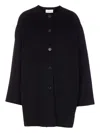 The Row Kala Single-breasted Coat In Black