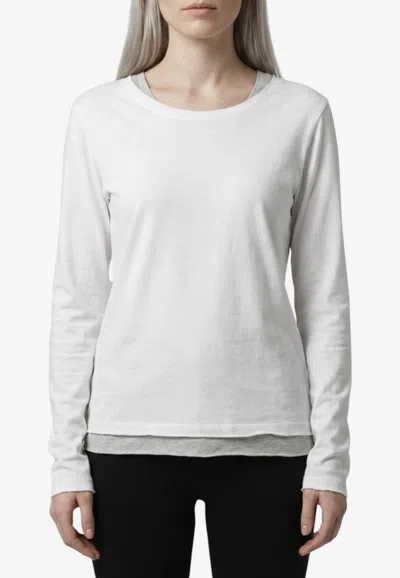 The Row Kalto Long-sleeved T-shirt In White