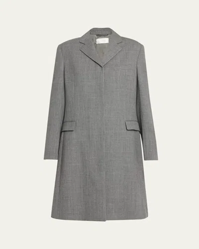 The Row Kamila Tailored Coat In Gray