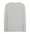 The Row Kamiro Brushed Cotton T-shirt In Gray