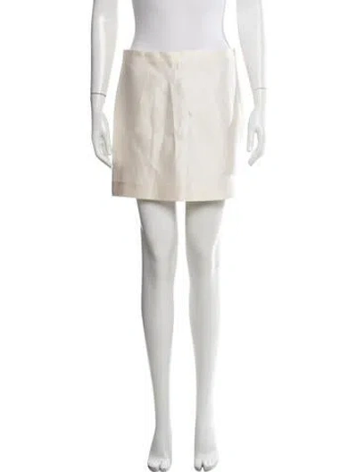 Pre-owned The Row Kanita Skirt Mini Skirt In Neutrals