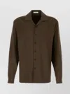 The Row Kanta Shirt With Long Sleeves And Chest Pocket In Green