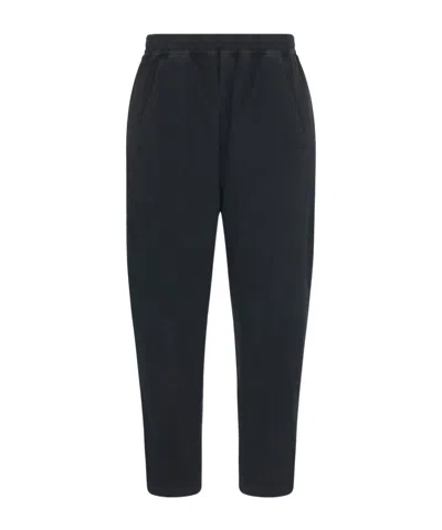 The Row Kaol Cotton Tapered Trousers In Black