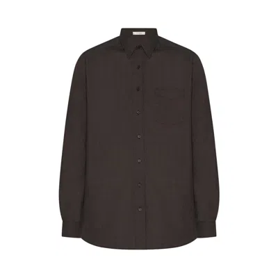 Pre-owned The Row Kardiff Shirt 'dark Brown' | Men's Size M