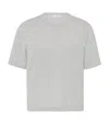 The Row Karpa Cotton T-shirt In Gray