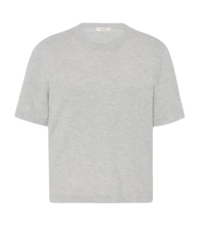 The Row Karpa Cotton T-shirt In Gray