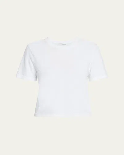 The Row Karpa Distressed Short-sleeve T-shirt In White