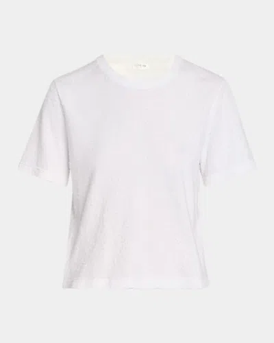 The Row Karpa Distressed Short-sleeve T-shirt In White