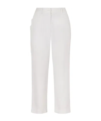 The Row Karsten Cropped Cotton Straight-leg Pants In White