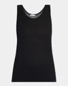 The Row Katara Rib Tank Top In Brown
