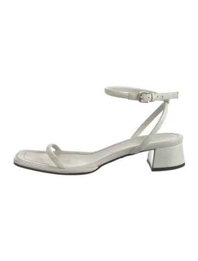 Pre-owned The Row Kate Leather Sandals In Neutral