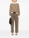 The Row Kathy Sweater - Women's - Cotton/lycra In Brown