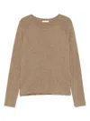 The Row Kathy Sweater - Women's - Cotton/lycra In Brown