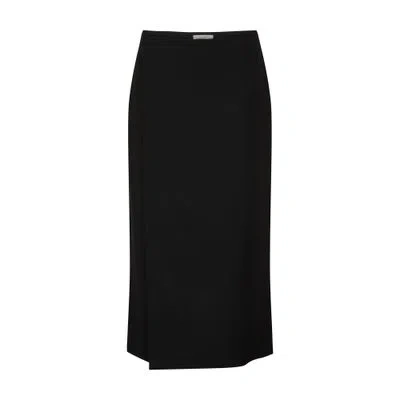 The Row Kavi Long Skirt In Black