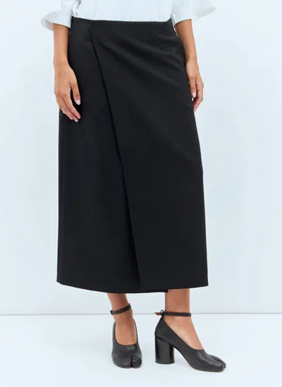 The Row Kavi Midi Skirt In Black