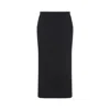 The Row Parma Stretch Virgin Wool Midi Skirt In Blue