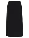 The Row Parma Stretch Virgin Wool Midi Skirt