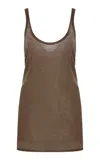 The Row Kazu Cashmere Tank Top In Brown