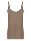 The Row Kazu Cashmere Top In Brown