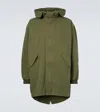 The Row Kemet Oversized Cotton-canvas Hooded Jacket In Green