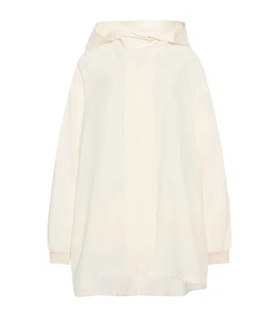 The Row Kemetina Silk Raincoat In Neutral