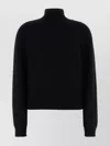 The Row Kensington Cashmere Sweater High Neck In Black