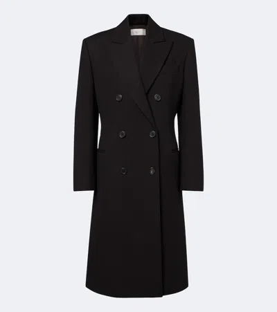 The Row Keone Wool And Cotton-blend Coat In Brown