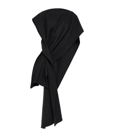 The Row Keran Cashmere Poncho In Black