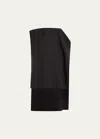 The Row Keran Cashmere Top In Faded Black